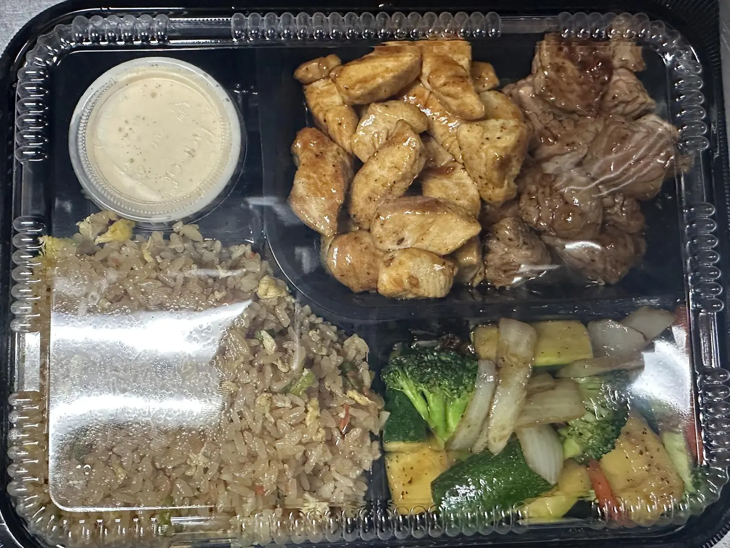 Chicken Grilled Rice Bento at Hibachi Express & Sushi, a Japanese restaurant in Oklahoma City